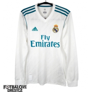 Real Madrid 2017-2018 Retro Domácí Dres Dlouhý Rukáv Real Madrid 2017-2018 Retro Domácí Dres Dlouhý Rukáv